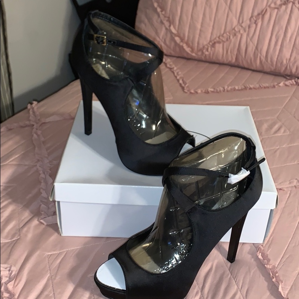 satin heels